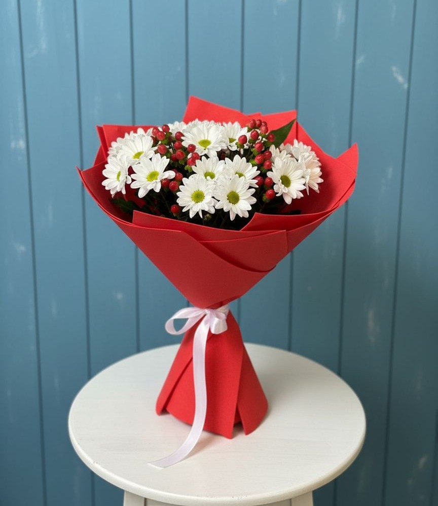 Букет цветов из: Хризантемы в Будановке