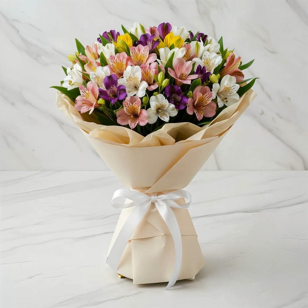 Букет цветов из: Альстромерии в Будановке