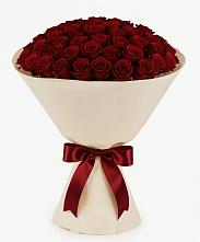 Букет 101 Бордовая роза Блэк Бакарра в Будановке