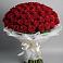 Букет 101 Красная роза Блэк Мэджик в Будановке