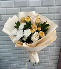 Букет цветов из:  Розы и Хризантемы в Будановке