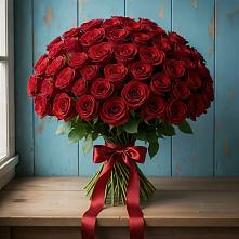 Букет Красные розы Блэк Меджик в Будановке