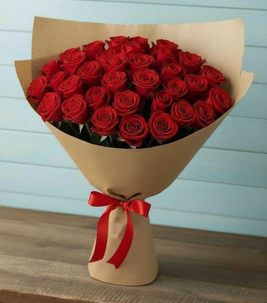 Букет Красные розы Милано в Будановке
