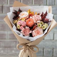 Букет цветов из:  Гвоздики, Хризантемы и Розы в Будановке