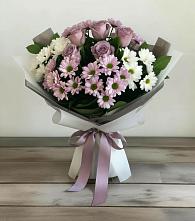 Букет цветов из:  Хризантемы и Розы #REPLACE_PRED# Будановке