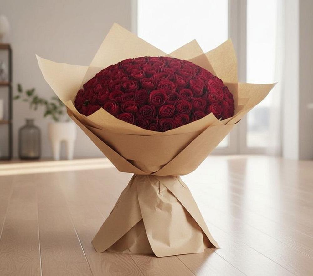 Букет 101 Красная роза в Будановке