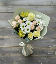 Букет цветов из:  Альстромерии, Розы и Хризантемы #REPLACE_PRED# Будановке