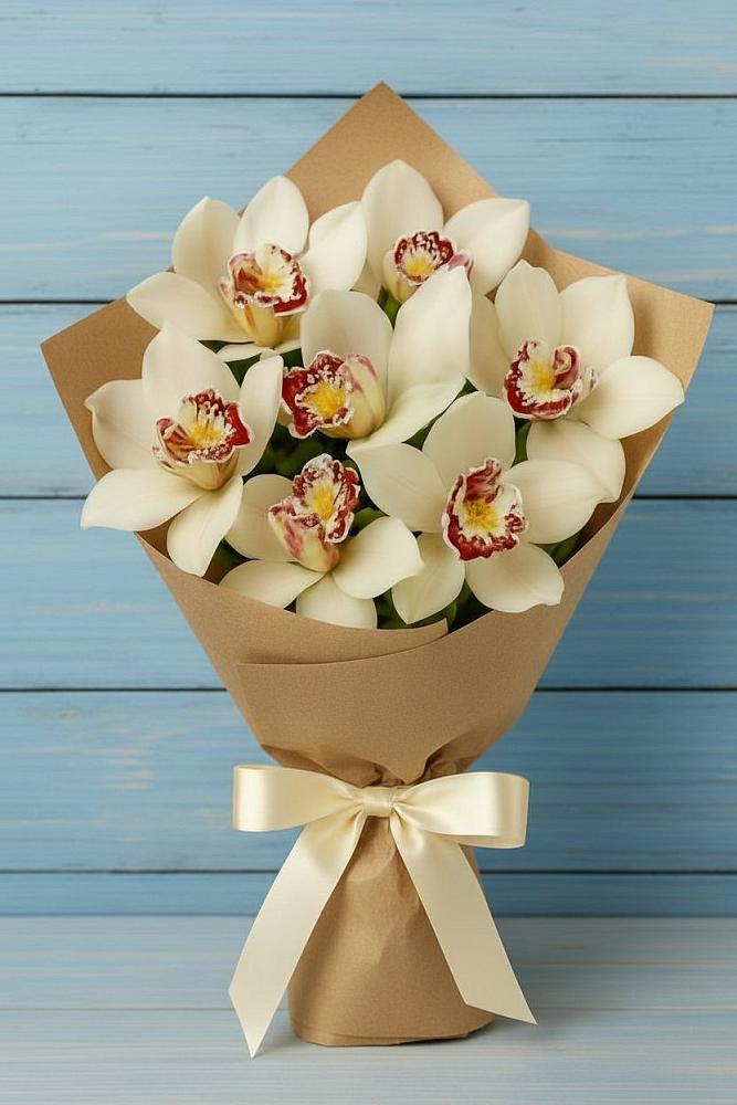 Букет цветов из: Орхидеи и Розы в Будановке