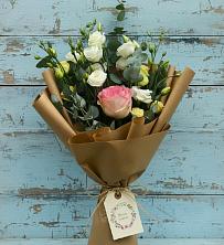 Букет цветов из:  Розы и Лизиантусы в Будановке